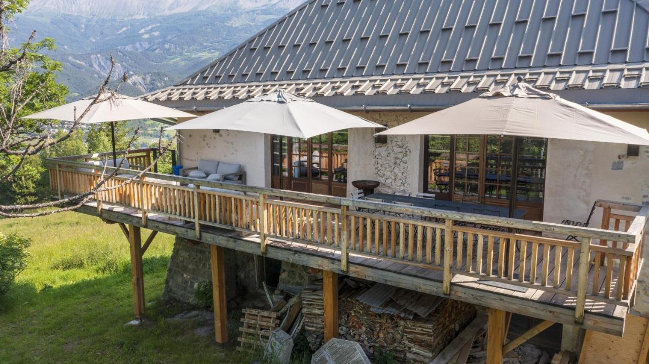 Superbe Ferme Renovee En Chalet De Luxe En Pleine Nature Barcelonnette Exterior photo